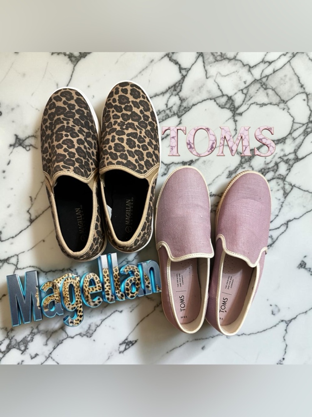 Toms & Leopard Magellan Women’s Slip-On Sneakers in Leopard Print and Pink